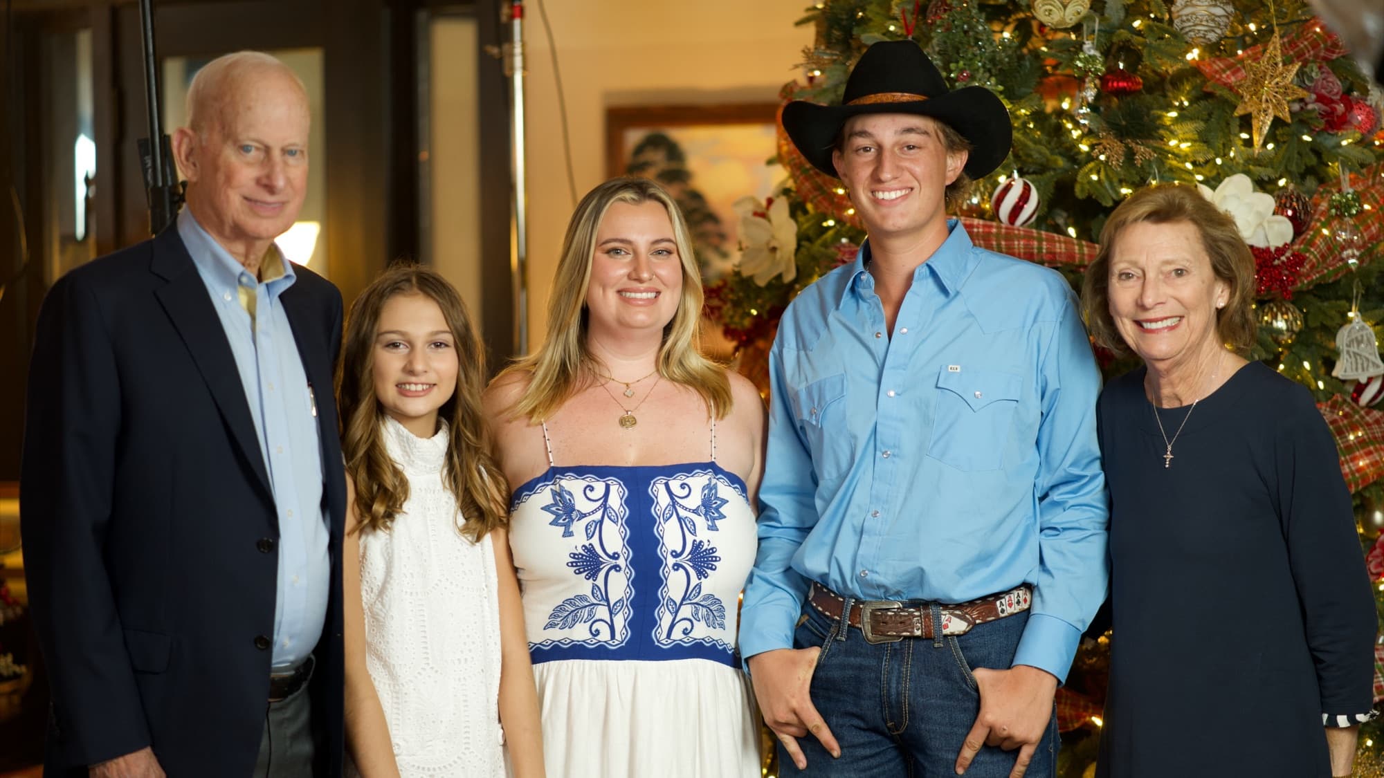 The honoree's family at the IRSC Entrepreneur of the Year celebration